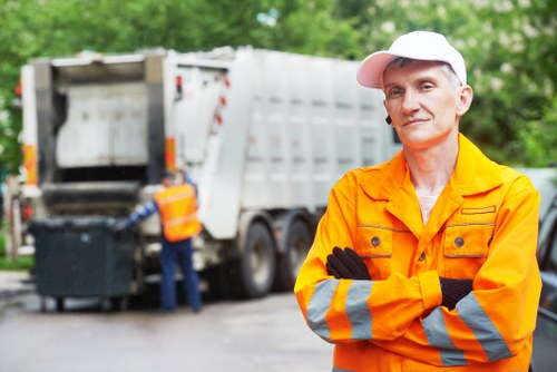 Business waste removal services in a commercial area of Stratford