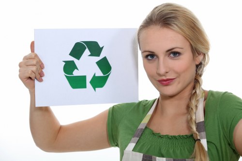 Recycling bins and general waste containers used by Stratford businesses